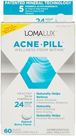 Lomalux Acne Pill, 60 Count Per Bottle (6 Bottles)
