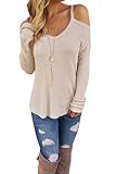 Akery Women Sexy Off The Shoulder Tops Knitted Blouses Sweater