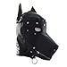 Raycity Black Leather Costume Gimp Mask Hood Style 4…