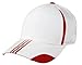 adidas Pro Shape Stretch Fit Climalite Hat (L/XL Flex Fit) White/Red