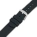 Speidel Silicone Replacement Black Watch Band in 18mm