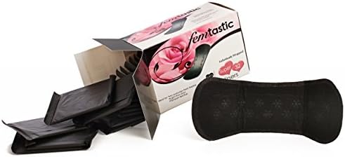 Panty Shields [Black] - Super Long- for All Day Use or Light Flow Period Days, 8 Pack, 256 Count (Thinner than Sanitary Napkins or Menstrual Pads)