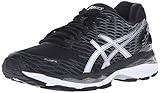 ASICS Women's Gel-Nimbus 18 Running Shoe, Black/Silver/Carbon, 9 M US