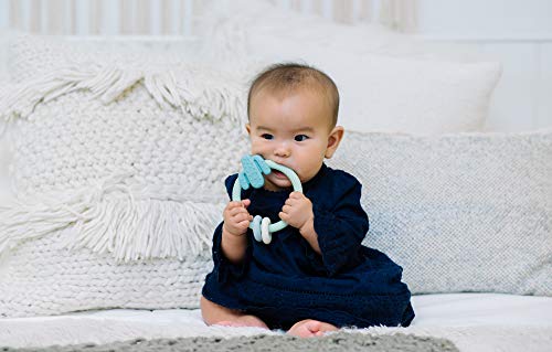 image for Itzy Ritzy Silicone Teether with Rattle; Features Rattle Sound, Two Si