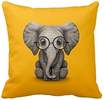 Pengflair shop Abstract Elephants Pillow Cases Cushion Covers 18x18 inch , one side 50%cotton 50%polyester materials