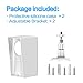 Hidden Camera Detectors Anti Spy Detector for Wireless Audio/Video Hidden Camera Detectors , Bug Detector, Privacy Protector,Case for Wyze Cam Pan 1080p Security Camera (White(2pack))