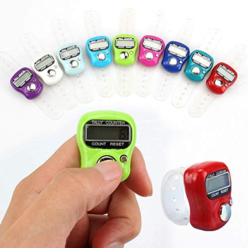 5Pcs Top Quality Mini Stitch Marker And Row Finger Counter LCD Electronic Digital Tally Counter For Sewing Knitting weave Tool