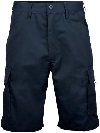 RTY Workwear Men's Workwear Poly/Cotton Cargo Shorts Navy 4XL