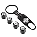 CzlpV Black Car Wheel Tire Valve Caps Tyre Stem Air Caps Keychain Styling For Mercedes Benz