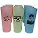 Duck Commander Duck Dynasty Uncle Si Plastic Tea Cups Pink, Green, Blue Drinkware (Pack of 9)