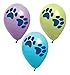 6 count Puppy Dog Paw Print Party Balloons