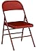 Flash Furniture 4 Pack HERCULES Series Triple Braced & Double Hinged Red Metal Folding Chair