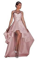 NLQ High Low Prom Dresses Sweetheart Strapless