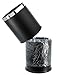 Brelso 'Invisi-Overlap' Open Top Stainless Steel Trash Can, Small Office Wastebasket, Modern Home Décor, Round Shape