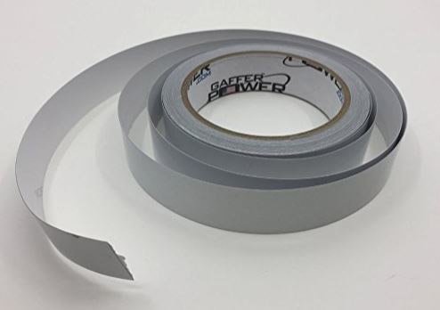 Reflective Tape - High Visibility Silver Vinyl Tape | Premium Heavy Duty, Retro-Reflective Film for Outdoor Features, Safety Vest, Attic Stair Railing, Camper Stairs, Driveway. 1 inch by 30 feet