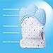 Prohapi Silicone Baby Teething Mitten, Self-Soothing Teether & Teething Pain Relief Toy Glove Plus Hygienic Travel Storage Pouch - Natural Remedy for Infant & Toddlers 3-6 Months (Blue 2-Pack)