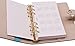 LABON'S A6 Loose Leaf Paper for Ring Binder 6 Hole 120 Sheets 2020 2021 2022 Calendar/Monthly Weekly Daily Schedule/Telephone & Address/Ruled Dotted Grid Free Note Premium Thick Refillable Planner