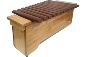 INTEMENOS Orff Premium ALTO Xylophone, Wooden Resonator, 16 Fiberglass Keys, 2 Pairs of Mallets