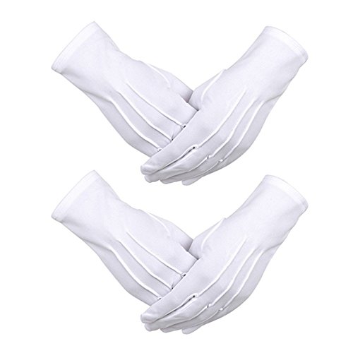 image for dasdsda Giorrox White Men's & Women's Universal Gloves Formal Gown Che