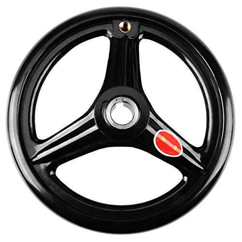 MLMLH Lathe Hand Wheel - 1pc Black 3-Spoke Plastic Hand Wheel with Revolving Handle for Milling Machine