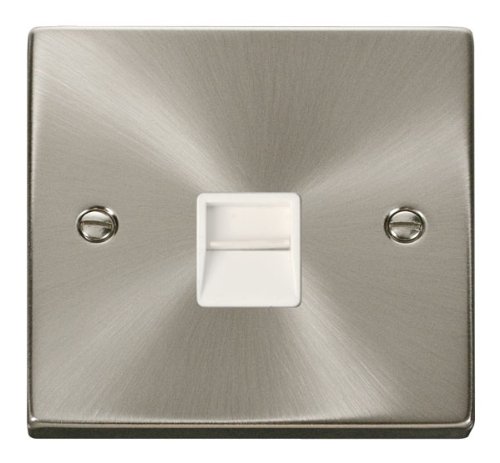 Telephone Secondary Socket Conway Satin ChromeVPSC125WH