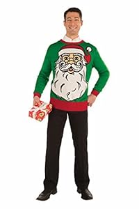 Santa Christmas Sweater Adult Accessory Size X-Large