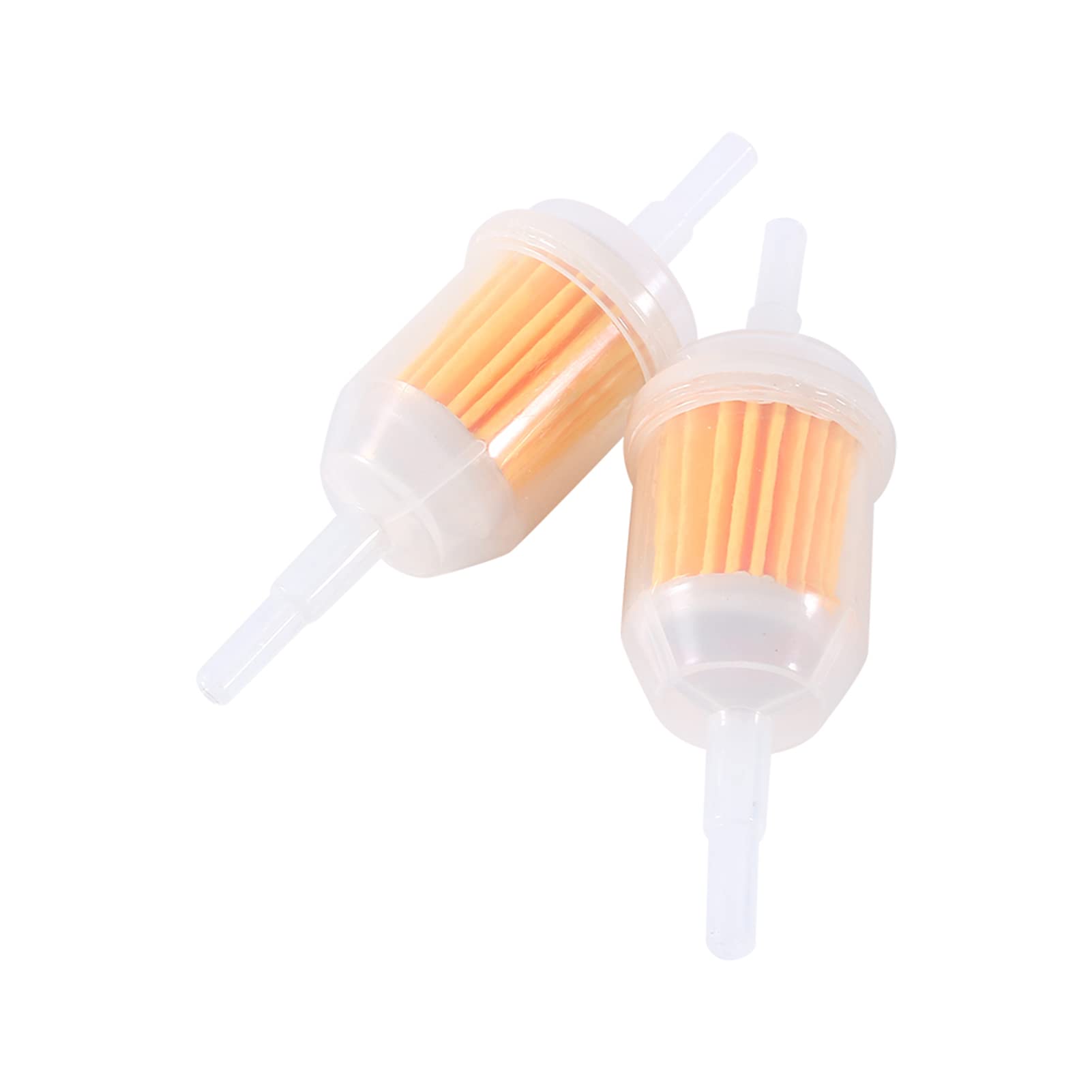 Universal Motorcycle Inline Fuel Filter, 2 x 1/4 Fuel Filter 6mm 8mm Petrol Filters for Motorbike Scooter Motorcycle ATV Generator Lawnmower