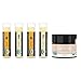 Lip Balm and Scrub Bundle - 4 Pack of Vanilla & Honey Lip Moisturizer with Exfoliating Sugar Scrub, Best Gift for Stocking Stuffer, Birthday or Present for Women and Girls, USDA Certified Organic