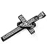 Jstyle Stainless Steel Cross Necklaces for Men Women Jesus Cross Necklace Chain Prayer Bible English Wheat Chain 22 Inch B
