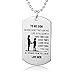 FAYERXL Men Dog Tag Necklaces Personalized Birthday/Graduation/Valentine's Day Gifts