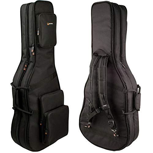 Protec CF234DBL Double Electric Guitar Gig Bag, Gold Series (Fits Strat