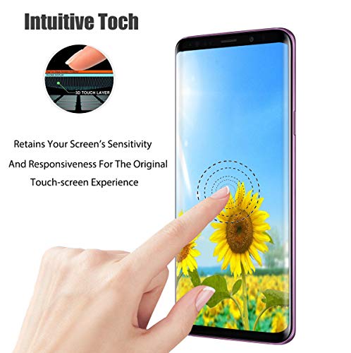 image for my-handy-design [2 Pack] Galaxy S9 Plus Screen Protector, S9 Plus Temp