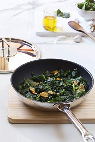 Chef Non Stick | 18 cm große Bratpfanne aus 18/10-Edelstahl mit Antihaftbeschichtung, geeignet für alle Herdarten, einschließlich Induktion