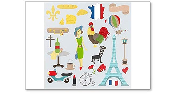 Imán para nevera con diseño de símbolos e iconos de Europa y ...