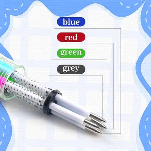 20Pcs Mini Multicolor Pens in One 4-in-1 Cute Pens Bulk for Kids,Assorted Styles Ballpoint Pen for Office School Student Kids Present,Birthdays and Children's Party Favors Gifts,Teacher School Supplie