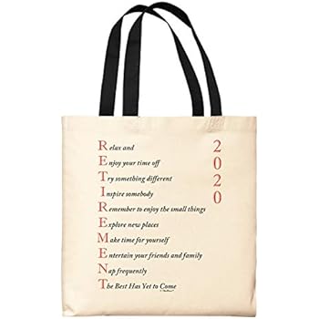 Inspirational Retirement Gifts Retirement Poem 2020 Retirement Gifts For Women Canvas Tote Bag