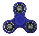 TSAAGAN Hands Spinner Focus Toy Fidget Spinner Black Ceramic Stainless Steel Hybrid Bearings Spinner Blue