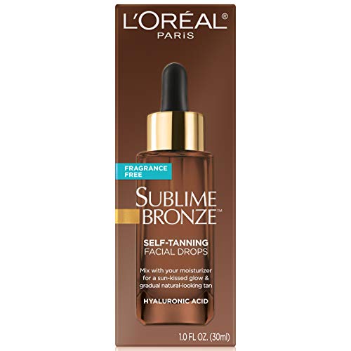 L’OREAL PARIS SUBLIME BRONZE SELF TANNING FACIAL DROPS WITH HYALURONIC ACID, GRADUAL TAN, FRAGRANCE-FREE, 1 FL. OZ