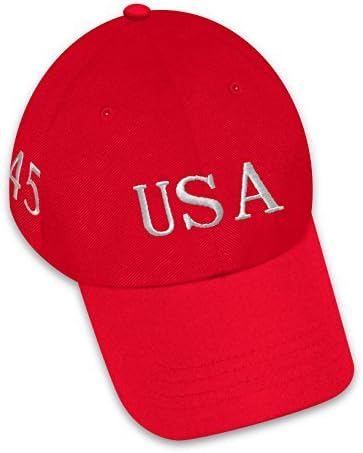 President Trump USA Embroidered Baseball Hat 100% Brushed Cotton - Made in America