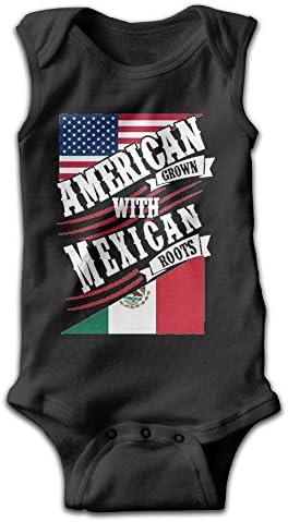 American Grown Mexican Roots Toddler Baby Boy Girl Cartoon Bodysuit Playsuit Outfits Casual Clothes