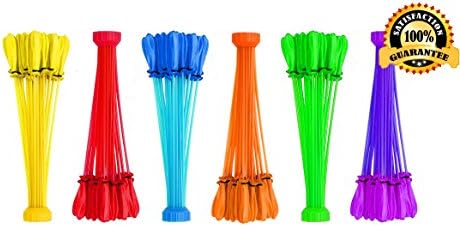 Bunch Water Balloons, 222 Water Balloons in 60 Seconds 6 bunches Tied Balloons