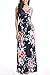 Zattcas Maxi Dresses for Women,Womens Crew Neck Sleeveless Summer Floral Maxi Dress with Pockets