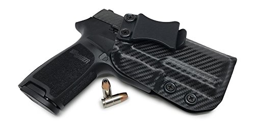Concealment Express IWB KYDEX Holster: fits Sig Sauer P320 Compact - Custom Fit - US Made - Inside Waistband Concealed Carry - Adj. Cant/Retention (CF BLK, Left)