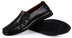 Asifn Men Casual Driving Shoes Leather Penny