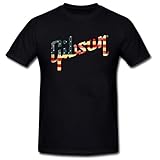 CEMMA gibson-logo T shirt Designed Short sleeve Black