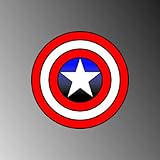 CAPTAIN AMERICA SHIELD BUMPER STICKER DECAL 6