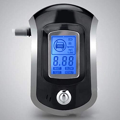 Alcohol Breathalyser Portable Breath Tester Accurate Digital Display LCD Light Convenient Lightweight Portable Design Driving Accessory
