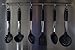 Bizanzzio Stainless Steel & Silicone Kitchen Utensil Set in Black Cooking Tools