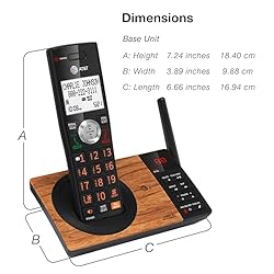 AT&T CL82267 DECT 6.0 2-Handset Cordless Phone for