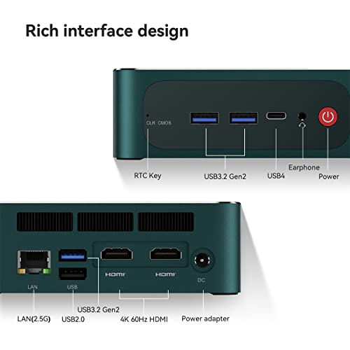 Beelink SER6 Pro Mini PC Ryzen 7 6800H Win11 Pro 32GB DDR5 Ram 500GB